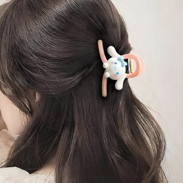 Cute Trendy Cartoon Hair Claw Clips for Women and Girls – Set of 2 (Random Colors) - Image 8