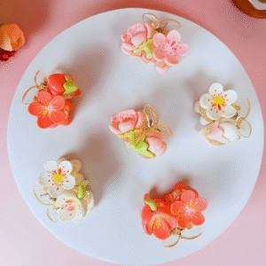 Cute Trendy Tulip Pastel Colorful Flower Hair Claw Clips for Women and Girls