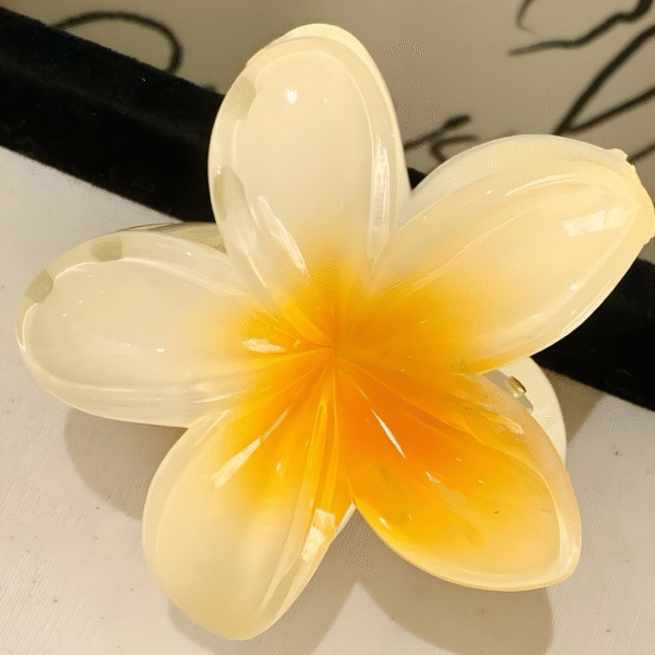 Flower Hair Claw Clips for Girls – Stylish & Trendy Hair Accessories Set of 3 (1Big 2 Small) - Image 4