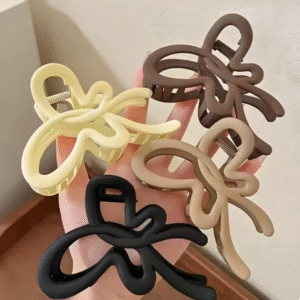 Matte Butterfly Trendy Hair Claw Clips for Women and Girls