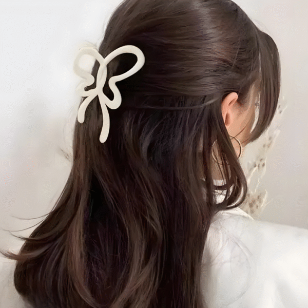 Matte Butterfly Trendy Hair Claw Clips for Women and Girls – Set of 2 (Random Colors) - Image 5