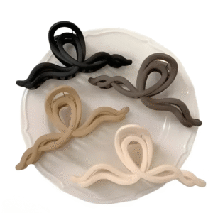 Matte Wavy Trendy Hair Claw Clips for Women and Girls