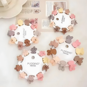 Mini Cute Flower Hair Claw Clips for Kids Toddlers Girls