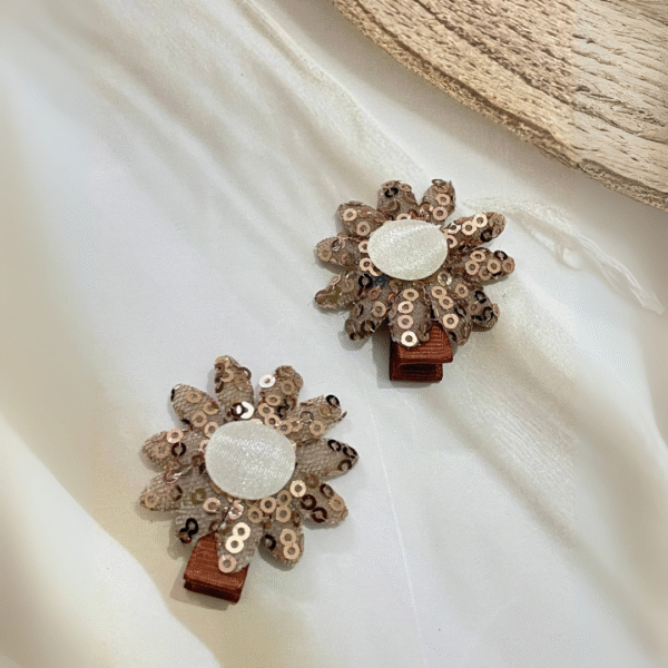 Sunflower Hair Clips for Girls – Cute Floral Hair Accessories for Kids  (2 Pairs) - Image 2