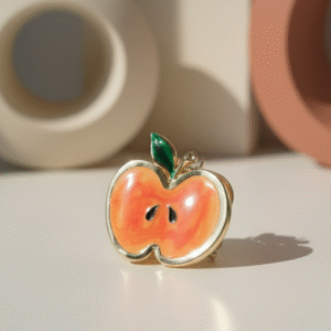 Premium Apple Design Hair Claw Clip Ponytail Holder