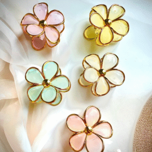 Colorful Flower Hair Claw Clips 5