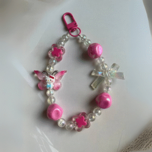 Cute Mobile Phone and Bag Charms (Pink)