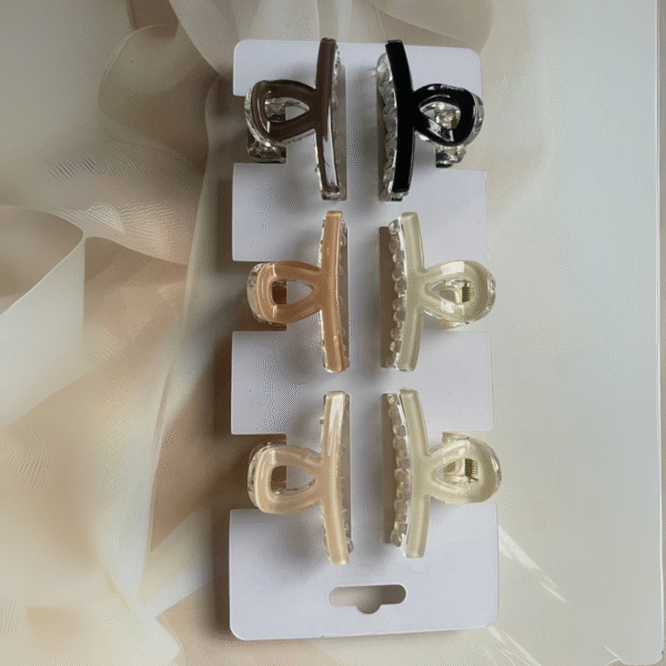 Elegant High Quality Bofeini Hair Claw Clips for Women (Pack of 2 Pcs) - Image 2