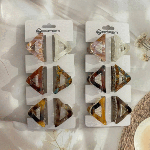 Elegant High Quality Bofeini Triangle Hair Claw Clips