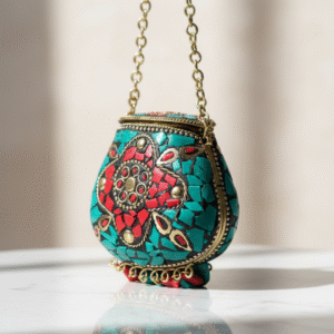 Handmade Affordable Mini Coin Pouch For Women (Green 2)