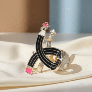 Pencil Hair Claw Strong Hair Clip Ponytail Holder for Teacher Daily Wear