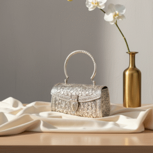 Premium Handmade Chaandi Brass Handbag (1)