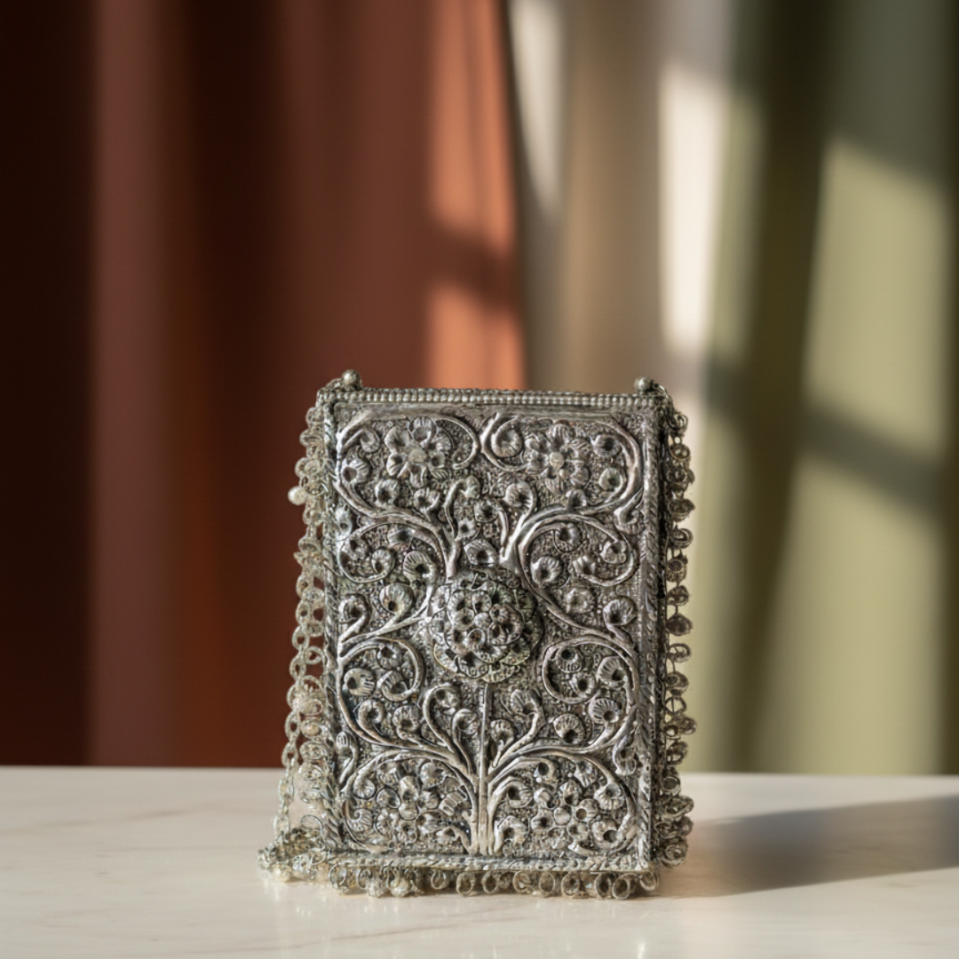 Premium Handmade Chaandi Mobile Cover Sling Bag (1)