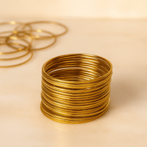 Traditional Oxidized Bangles Set (Golden)