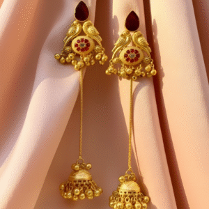Handmade Kashmiri Ghungharoo Drop Earrings